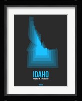 Idaho Radiant Map 4 Fine Art Print