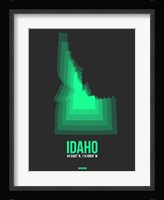 Idaho Radiant Map 5 Fine Art Print