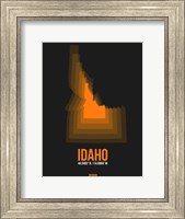 Idaho Radiant Map 6 Fine Art Print