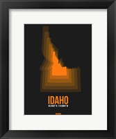 Idaho Radiant Map 6 Fine Art Print