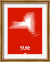 New York Radiant Map 3 Fine Art Print