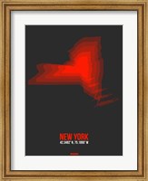 New York Radiant Map 4 Fine Art Print