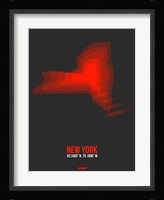 New York Radiant Map 4 Fine Art Print