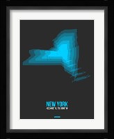 New York Radiant Map 5 Fine Art Print
