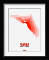 Florida Radiant Map 1 Fine Art Print