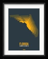 Florida Radiant Map 4 Fine Art Print