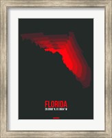 Florida Radiant Map 5 Fine Art Print