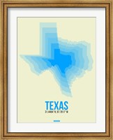 Texas Radiant Map 1 Fine Art Print