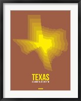 Texas Radiant Map 2 Fine Art Print