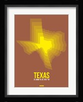 Texas Radiant Map 2 Fine Art Print