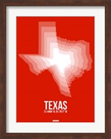 Texas Radiant Map 3 Fine Art Print