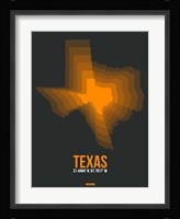 Texas Radiant Map 5 Fine Art Print