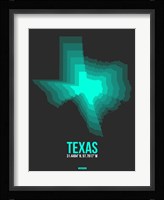 Texas Radiant Map 6 Fine Art Print