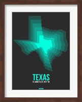 Texas Radiant Map 6 Fine Art Print