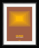 Colorado Radiant Map 1 Fine Art Print