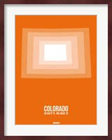 Colorado Radiant Map 3 Fine Art Print