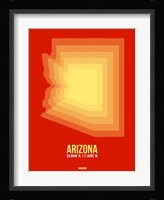 Arizona Radiant Map 3B Fine Art Print
