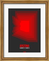 Arizona Radiant Map 4B Fine Art Print