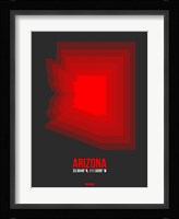 Arizona Radiant Map 4B Fine Art Print