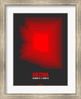 Arizona Radiant Map 4B Fine Art Print