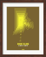 Rhode Island Radiant Map 1 Fine Art Print