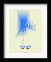Rhode Island Radiant Map 2 Fine Art Print