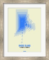 Rhode Island Radiant Map 2 Fine Art Print