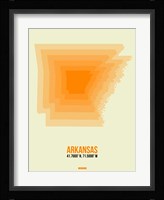 Arkansas Radiant Map 1 Fine Art Print