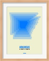 Arkansas Radiant Map 2 Fine Art Print