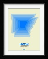 Arkansas Radiant Map 2 Fine Art Print