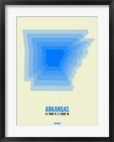 Arkansas Radiant Map 2 Fine Art Print