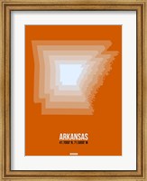 Arkansas Radiant Map 3 Fine Art Print