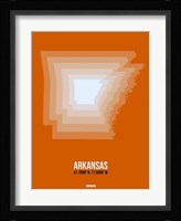 Arkansas Radiant Map 3 Fine Art Print