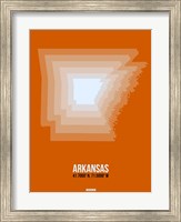 Arkansas Radiant Map 3 Fine Art Print