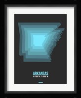 Arkansas Radiant Map 4 Fine Art Print
