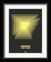 Arkansas Radiant Map 5 Fine Art Print