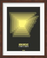 Arkansas Radiant Map 5 Fine Art Print