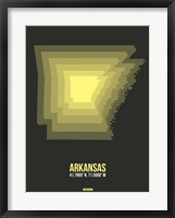 Arkansas Radiant Map 5 Fine Art Print