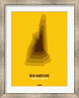 New Hampshire Radiant Map 2 Fine Art Print