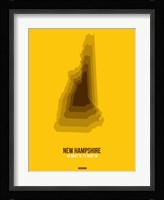 New Hampshire Radiant Map 2 Fine Art Print