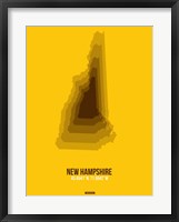 New Hampshire Radiant Map 2 Fine Art Print