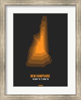 New Hampshire Radiant Map 5 Fine Art Print