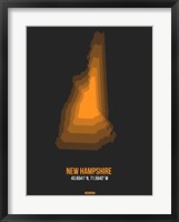 New Hampshire Radiant Map 5 Fine Art Print