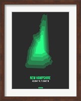 New Hampshire Radiant Map 6 Fine Art Print