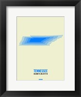 Tennessee Radiant Map 1 Fine Art Print