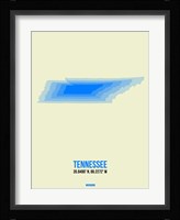 Tennessee Radiant Map 1 Fine Art Print