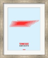 Tennessee Radiant Map 3 Fine Art Print