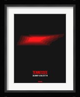 Tennessee Radiant Map 4 Fine Art Print
