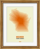 Wisconsin Radiant Map 2 Fine Art Print
