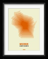 Wisconsin Radiant Map 2 Fine Art Print